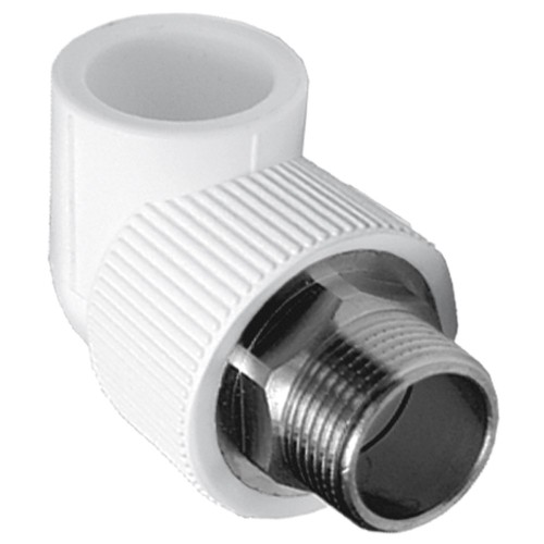 Угольник TEBO бел. PP-R комб. 32x1" НР под ключ (10/40), арт. 015030708