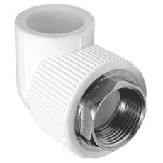 Угольник TEBO бел. PP-R комб. 32x1" ВР под ключ (10/40), арт. 015030508