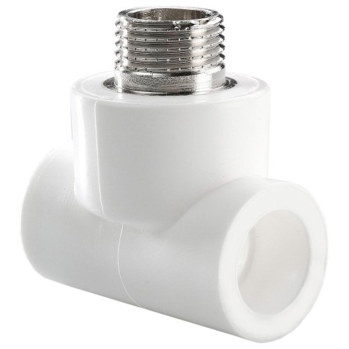 Тройник TEBO бел. PP-R комб. 20х3/4" НР (15/90), арт. 030040503