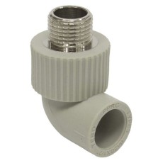 Угольник TEBO сер. PP-R комб. 32x1" НР (10/50), арт. 031030611