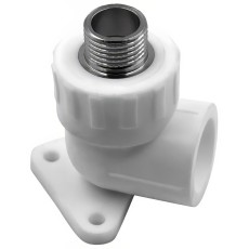 Угольник РОСТерм PPR комбинированная D25х3/4 НР С КРЕПЛ