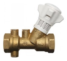 Клапан балансировочный Giacomini R206B ручной DN40 (11/2") ВВ, Kvs-18.5м3/ч, без штуцеров с дренажём