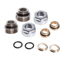 Набор подключения арматуры Royal Thermo Design (Хром) к монтажной трубке (15 мм - 1/2" ВР)