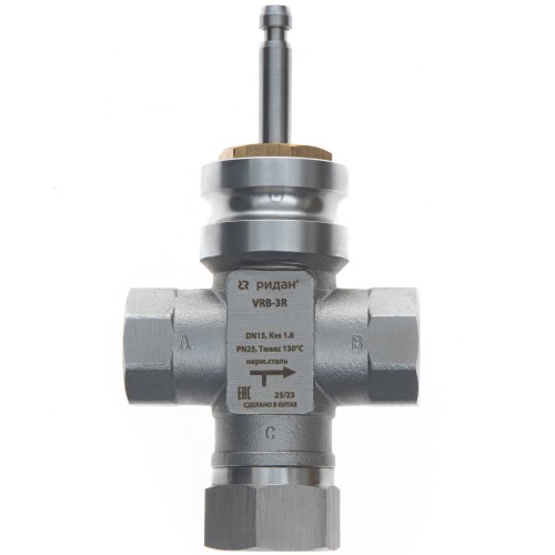 Клапан регулирующий РИДАН VRB-3R DN15 PN25 kvs1,6
