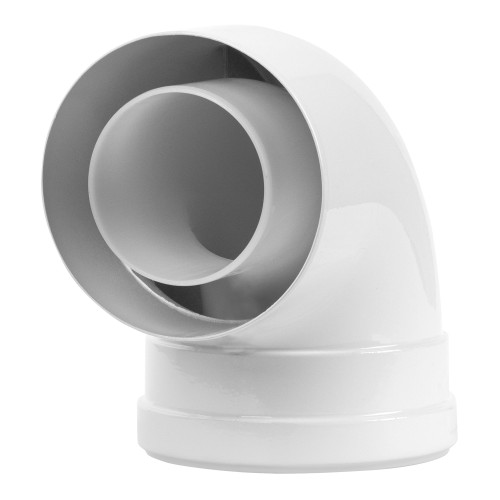 Отвод коаксиальный Royal Thermo 80/125, 90 гр. M/F для конденсационных котлов