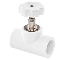 Вентиль TEBO бел. PP-R в сборе 32х90 (6/36), арт. 030060304