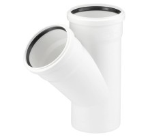 Тройник REHAU RAUPIANO PLUS 50/50/45гр.