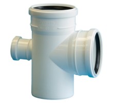 Крестовина Политэк Пайп одноплоскостная 110х110х50/87,5гр. для бесш. кан-и ПП (25)