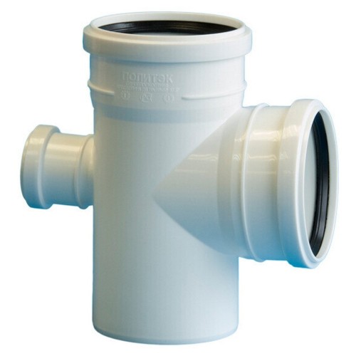 Крестовина Политэк Пайп одноплоскостная 110х110х50/87,5гр. для бесш. кан-и ПП (25)