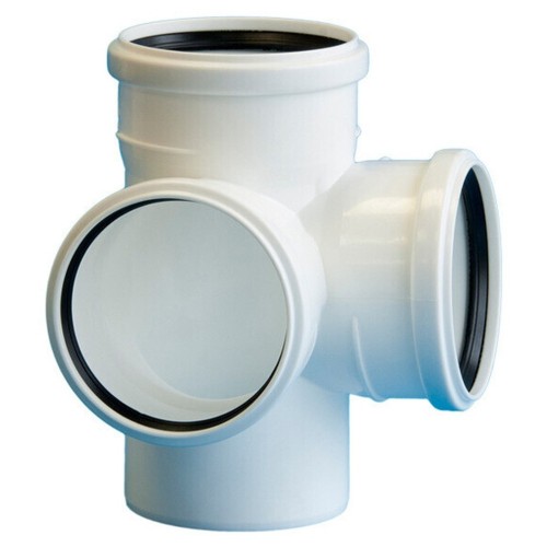 Крестовина Политэк Пайп двухплоскостная 110х110х110/87,5гр. для бесш. кан-и ПП (20)