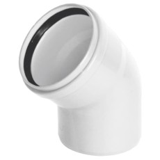 Отвод ХЕМКОР НПВХ ВК 110 мм, 45 гр. ШУМЭКС