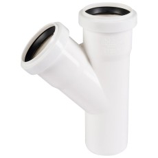 Тройник Ostendorf 50х50х45град. HTEA внутр.кан. PPS цв.белый