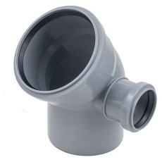 Отвод Политэк Пайп 110х45гр. с выходом 50 правый ВК