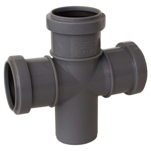 Крестовина Политэк Пайп одноплоскостная 50х50х50/87,5гр. ВК (40)