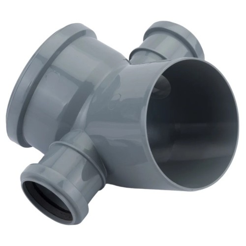 Отвод Политэк Пайп 110х45гр. с выходом 50 левый+правый ВК