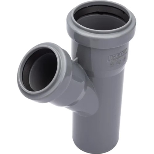 Тройник Политэк Пайп 50х40/45гр. ВК (80)