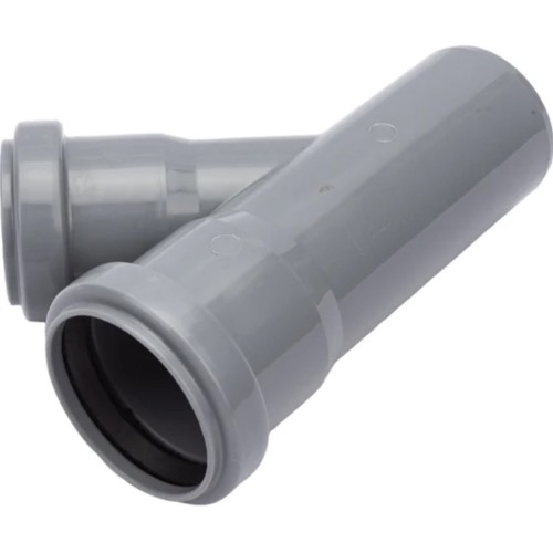 Тройник Политэк Пайп 50х40/45гр. ВК (80)