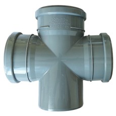 Крестовина Политэк Пайп одноплоскостная 110х110х110/87,5гр. ВК (20)