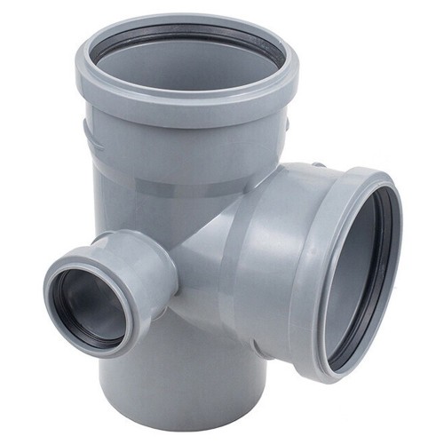 Крестовина Политэк Пайп двухплоскостная 110х110х50/87,5гр. левая ВК (25)