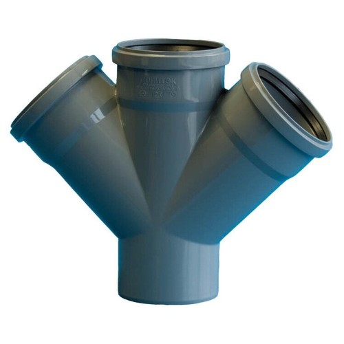 Крестовина Политэк Пайп одноплоскостная 110х110х110/45гр. ВК (16)