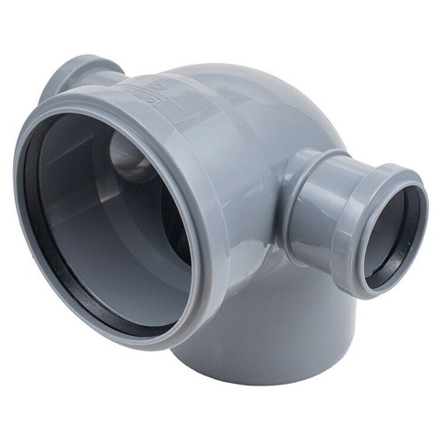 Отвод Политэк Пайп 110х90гр. с выходом 50 левый+правый ВК