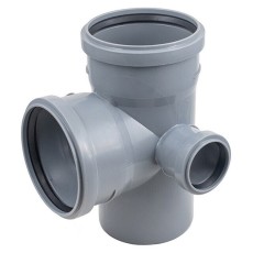 Крестовина Политэк Пайп двухплоскостная 110х110х50/87,5гр. правая ВК (25)