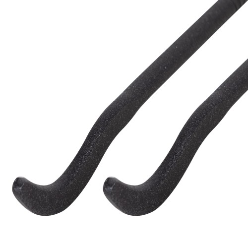 Комплект плоских кронштейнов с дюбелями 7,2х170мм, черные