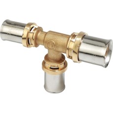 Тройник-пресс Giacomini латунь переходной 20х20х16, RM151Y065