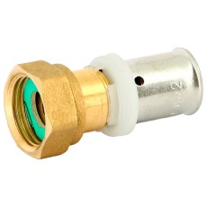 Муфта Uni-Fitt пресс-В 26x1" с накидной гайкой, плоской прокладкой