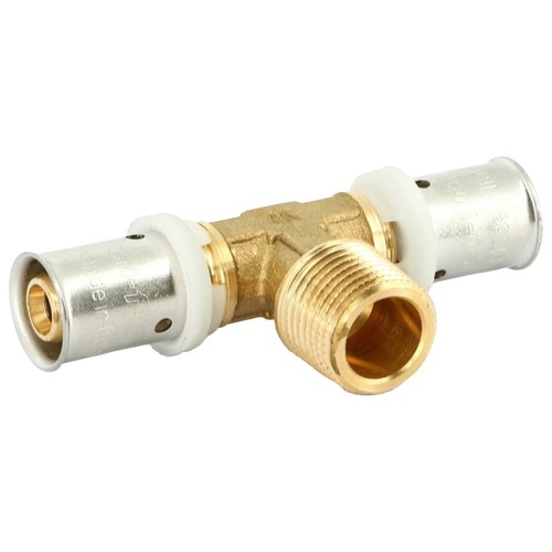 Тройник Uni-Fitt пресс-Н 20х1/2"х20