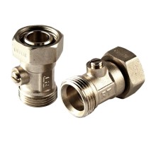 Клапаны запорные Royal Thermo нижнего подключения угловые раздельные 3/4х3/4ЕК