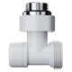 Узел нижнего подключения Royal Thermo Design угловой 1/2"х3/4" EK (белый)
