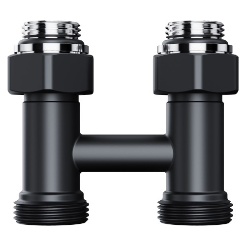 Узел нижнего подключения Royal Thermo Design прямой 1/2"х3/4" EK (черный)