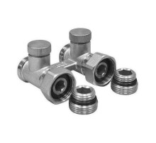 Узел двойной для нижнего подключения радиатора прямой для двухтрубной системы 1/2"х3/4", ALTSTREAM