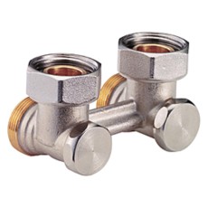 Узел нижнего подключения Giacomini угловой H-образный, 1/2"Mx3/4"E, R388X012