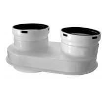 Адаптер для дымохода коаксиального традиционного BAXI 60/100, диам.80 мм