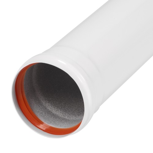 Удлинитель раздельного дымохода раструбн. Royal Thermo диам. 80, 1000 мм