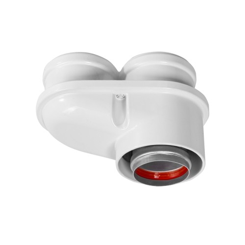 Адаптер моноблочный Royal Thermo 60/100 для перехода на двухтрубную систему 80/80 (универсальный)