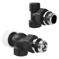 Набор термостатический осевой Royal Thermo Design 1/2"М30х1,5 (Черный)