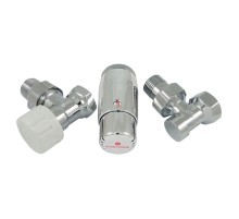 Комплект подключения SCHLOSSER STANDARD MINI 1/2" угловой, хром, с термоголовкой MINI М30х1,5