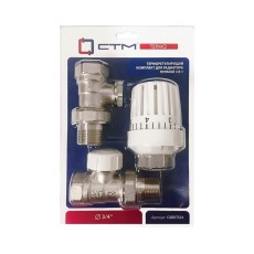 Комплект термостатический для радиатора СТМ ТЕРМО прямой в блистере 3/4"