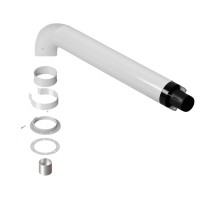 Комплект Royal Thermo: дымоход коаксиальный 60/100 - 900 мм универсальный