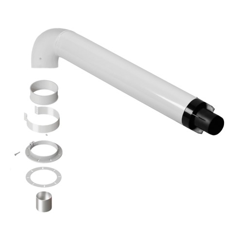 Комплект Royal Thermo: дымоход коаксиальный 60/100 - 900 мм универсальный