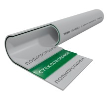 Труба TEBO SDR6 (PN20) 20x3,4 армированная стекловолокном сер. PP-R метр (4/100)