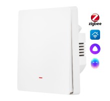 Выключатель HOMMYN настенный zigbee 1 клавиша (без нейтрали) SWZBNN01W