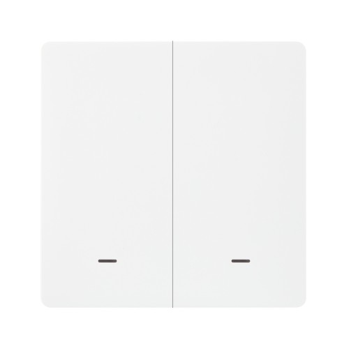 Выключатель HOMMYN настенный zigbee 2 клавиши (без нейтрали) SWZBNN02W