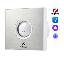 Вентилятор вытяжной серии Rainbow EAFR-100T steel с таймером