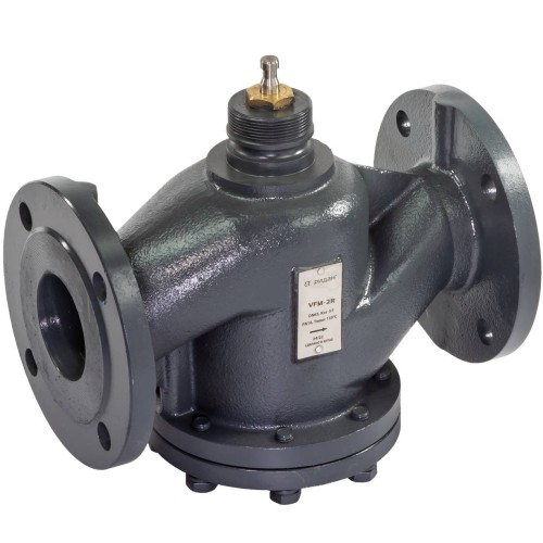 Клапан регулирующий РИДАН VFM-2R PN16 DN200 Kvs450 Tmax150, 2-х ход., седельный, фланец,чугун