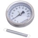 Термометр Gappo биметаллический накладной с пружиной 1"-2" x 0-120C