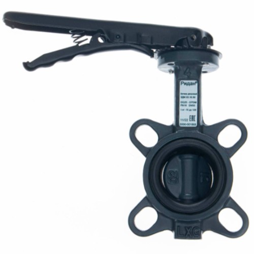 Затвор дисковый поворотный РИДАН ЗДМ 03.16.65 PN16 DN65 корп GG25, диск - чугун GGG40